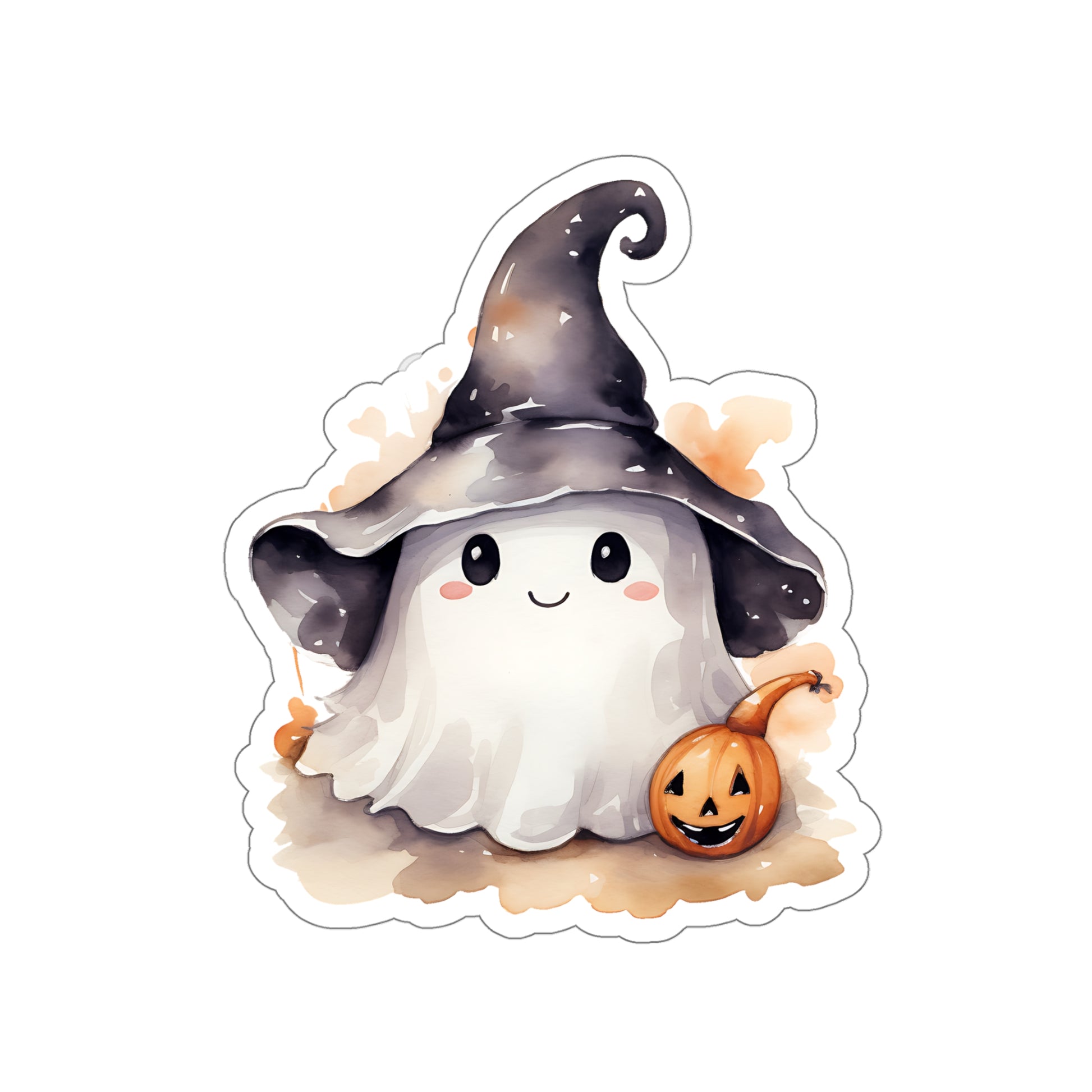 Ghost Sticker - Halloween Watercolor Spooky Sticker