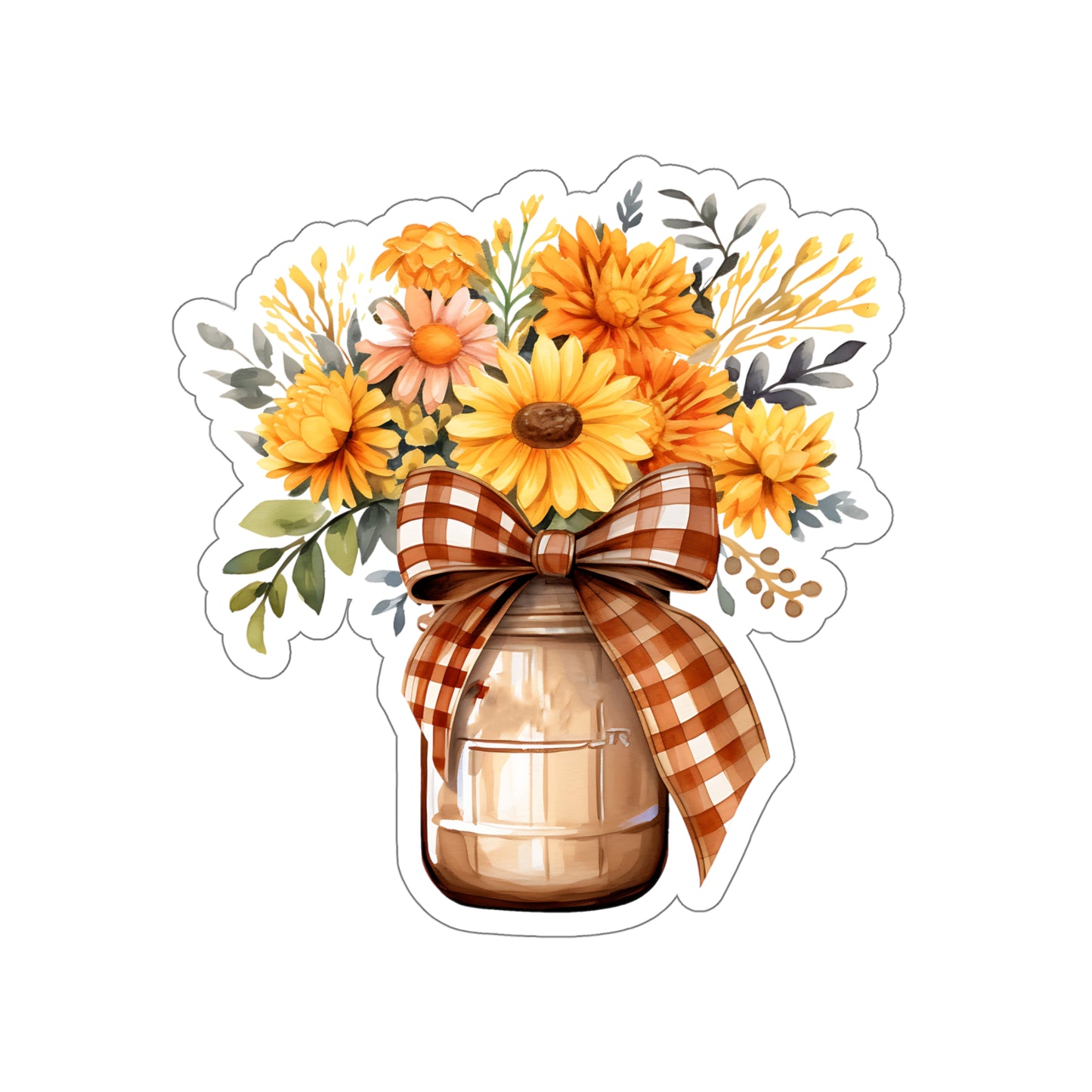 Fall Flower Bouquet Sticker - Autumn Floral Sticker 05