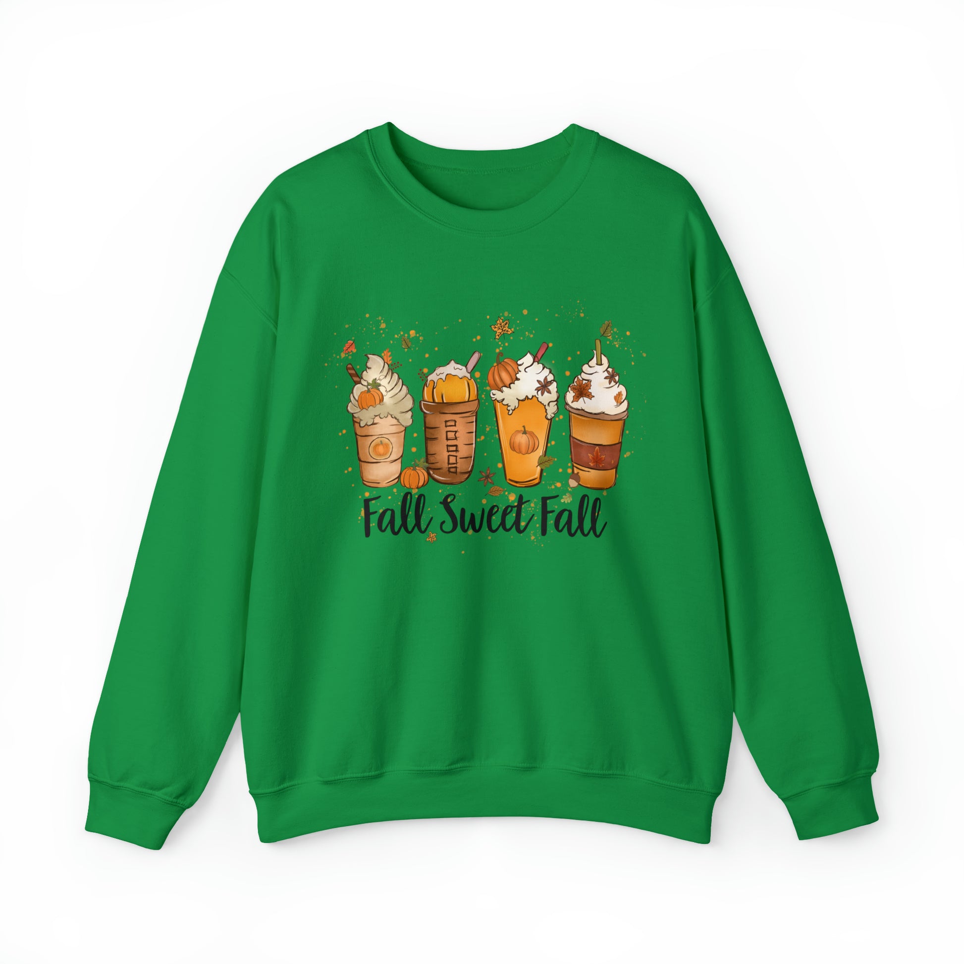 Fall Sweet Fall Coffee Sweatshirt - Autumn Coffee Cups Sweatshirt