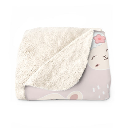 pink baby lamb sherpa blanket