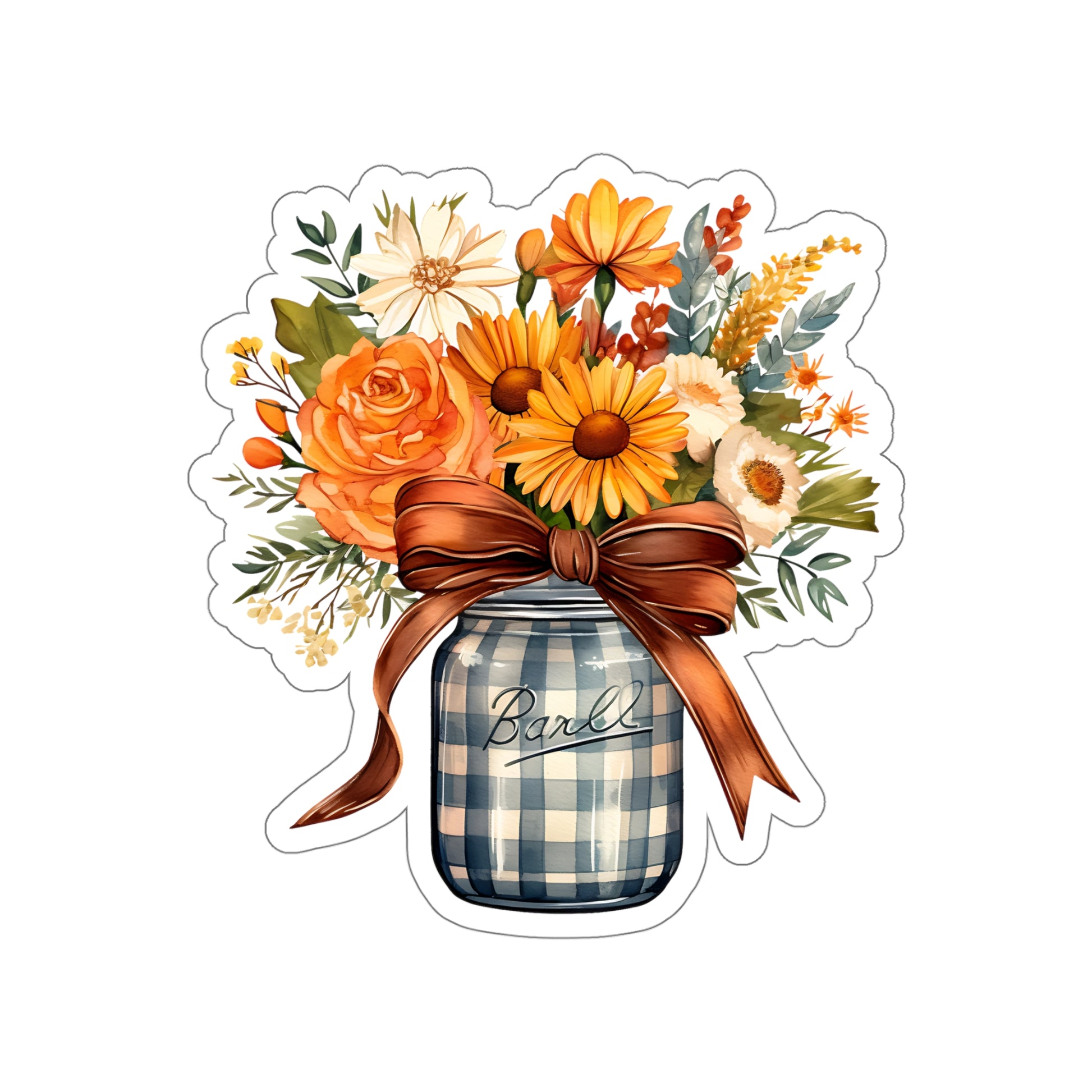 Fall Flower Bouquet Sticker - Autumn Floral Sticker 03