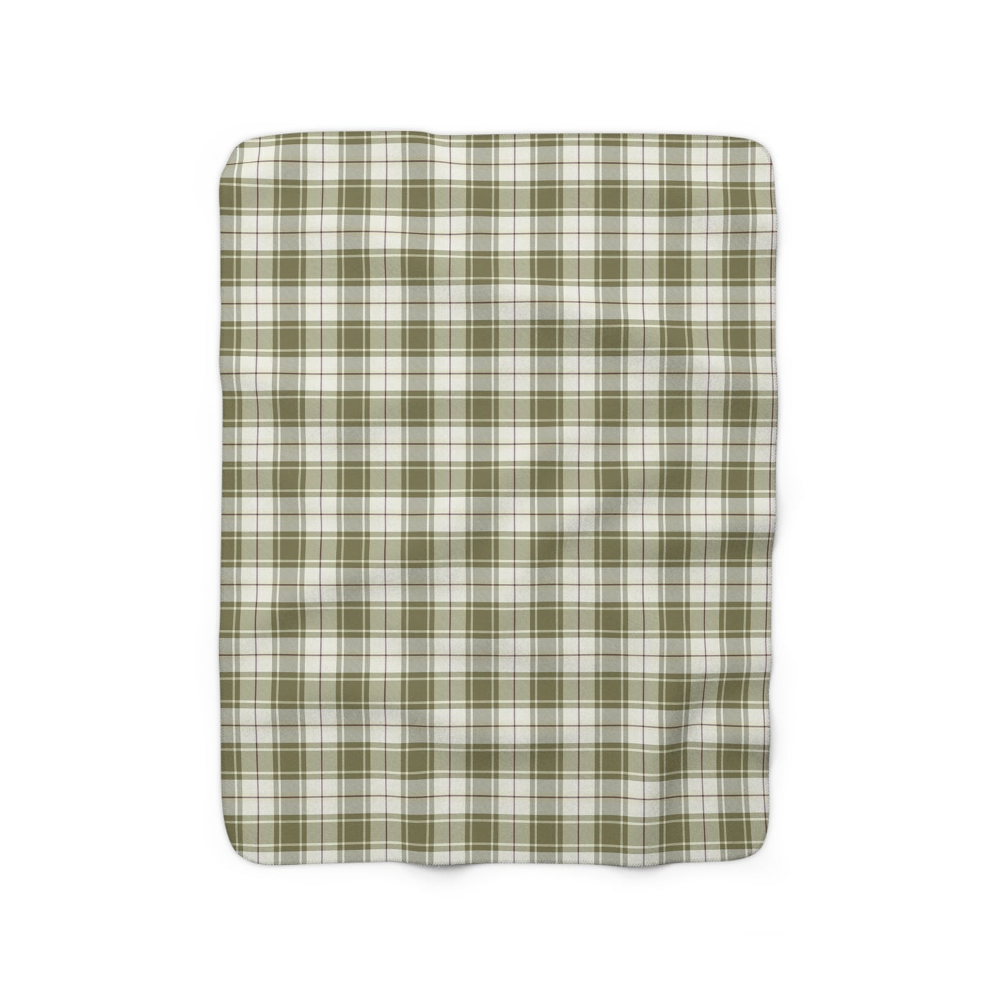 green plaid sherpa blanket, green plaid fleece blanket, fall sherpa blanket green plaid
