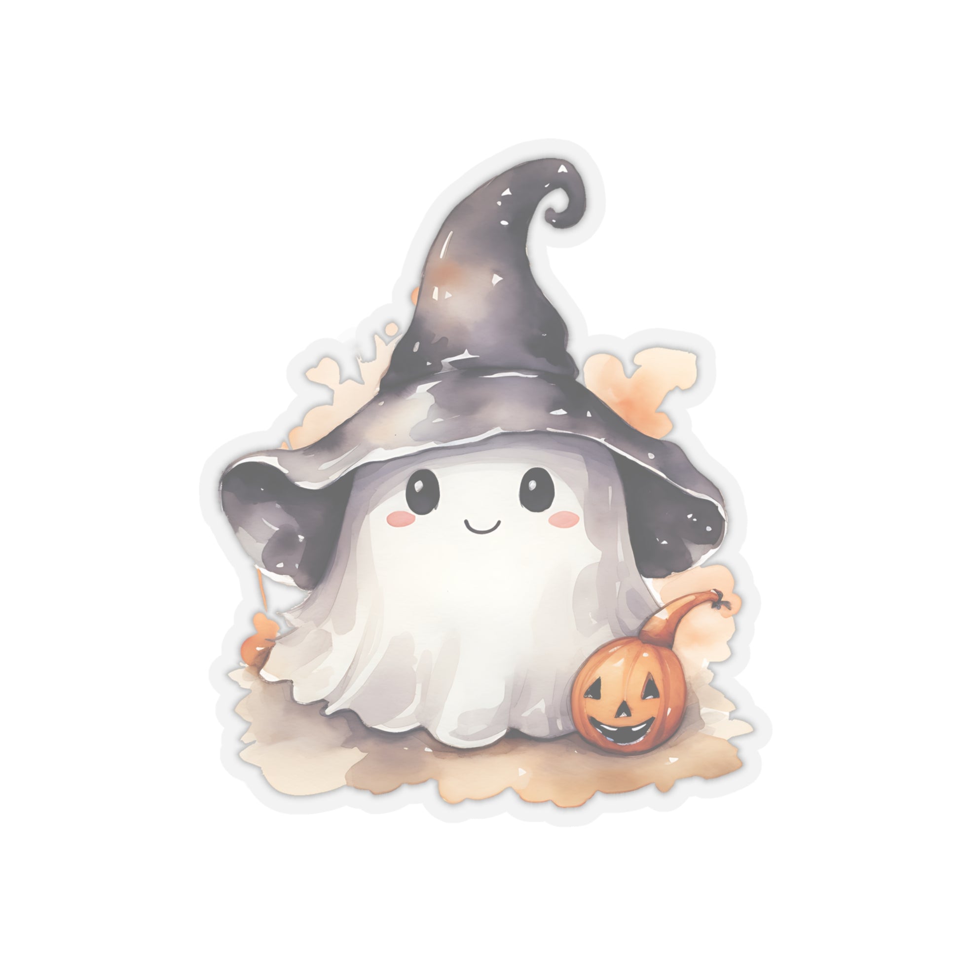 Ghost Sticker - Halloween Watercolor Spooky Sticker