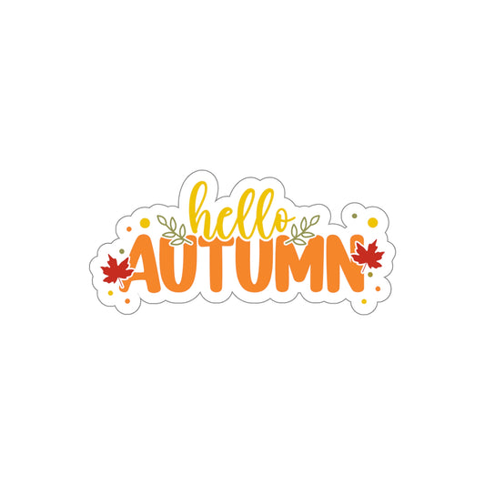 Hello Autumn Sticker - Fall Theme Sticker