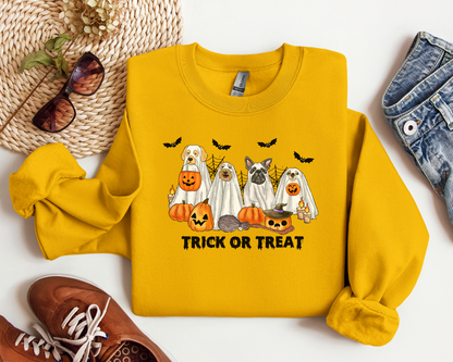 Trick or Treat Halloween Sweatshirt - Puppy Trick or Treat Sweatshirt