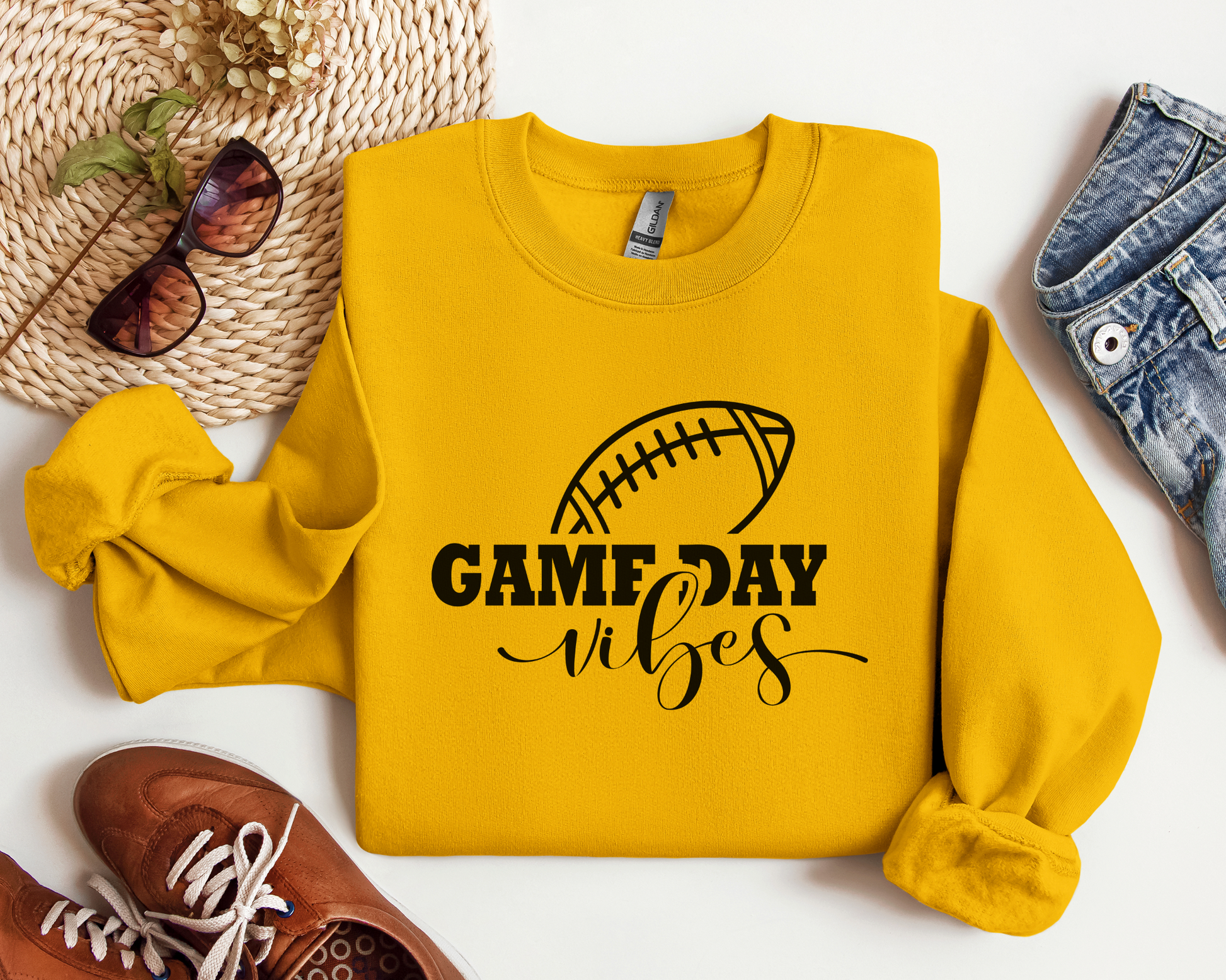 Game Day Vibes Football Sweatshirt - Football Game Day Sweatshirt