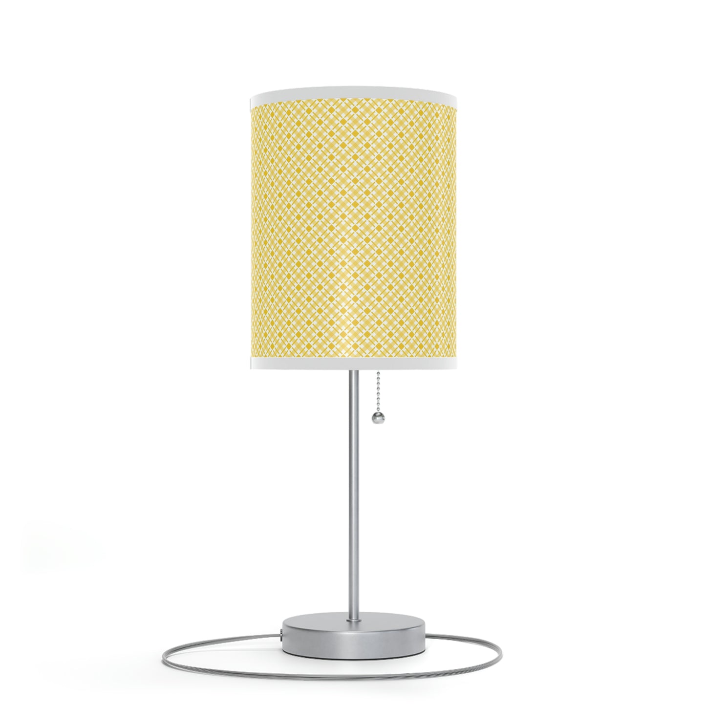 yellow pattern baby nursery lamp, yellow nursery table lamp with yellow pattern for kids room