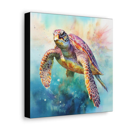Ocean Life Sea Turtle Canvas Print - Sea Turtle Canvas Art Decor