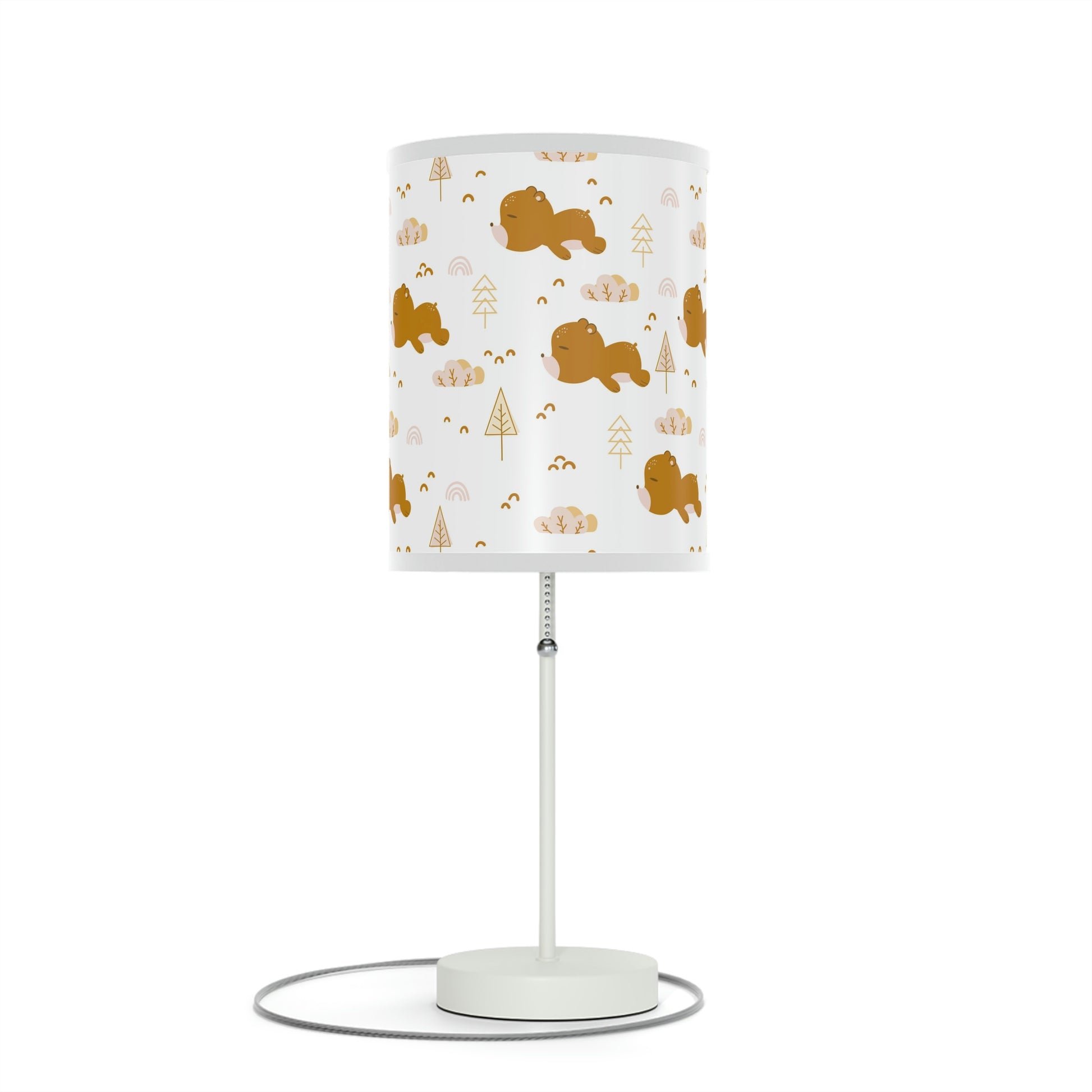sleepy bear nursery table lamp, sleepy bear baby nursery lamp