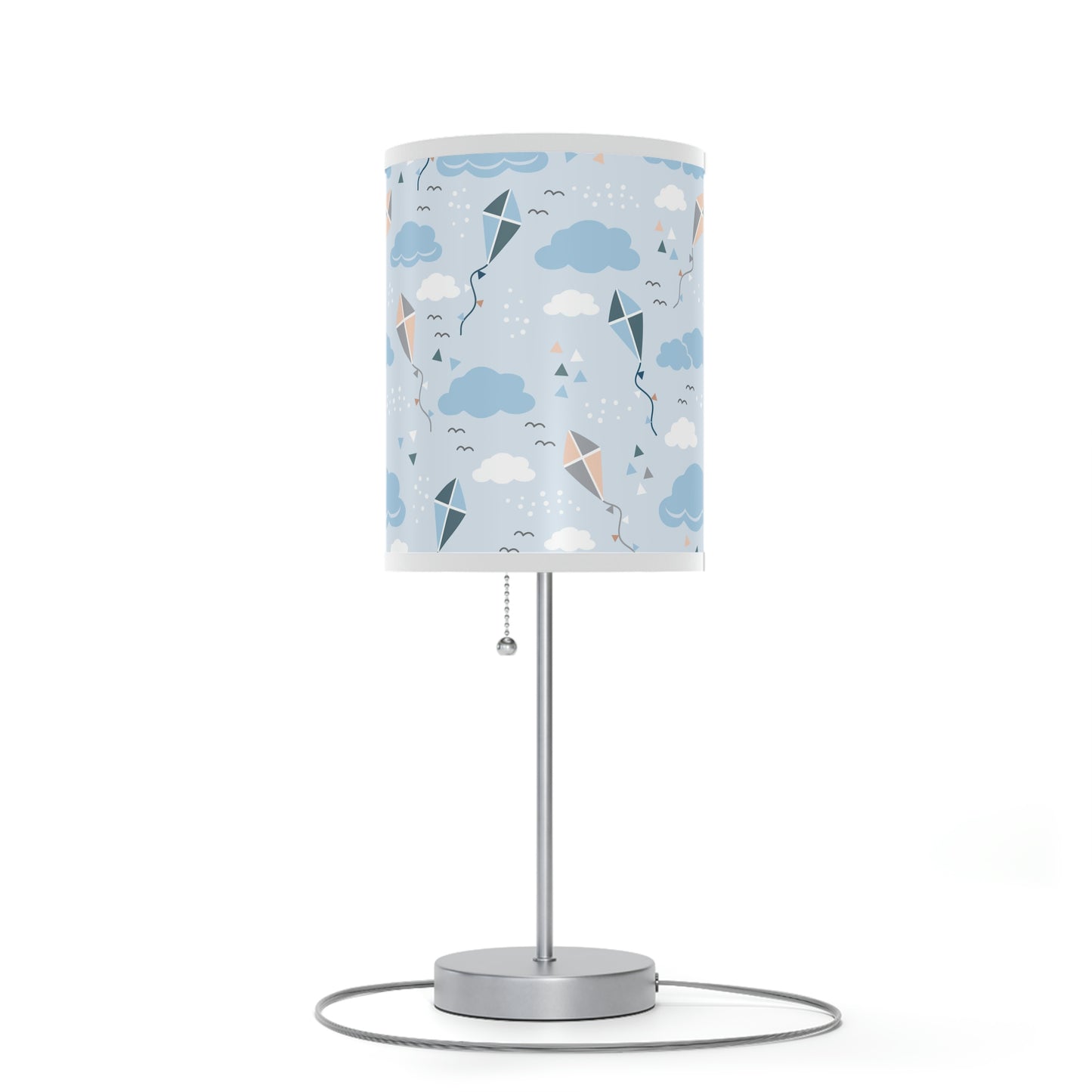 blue kite nursery table lamp, blue kite baby lamp