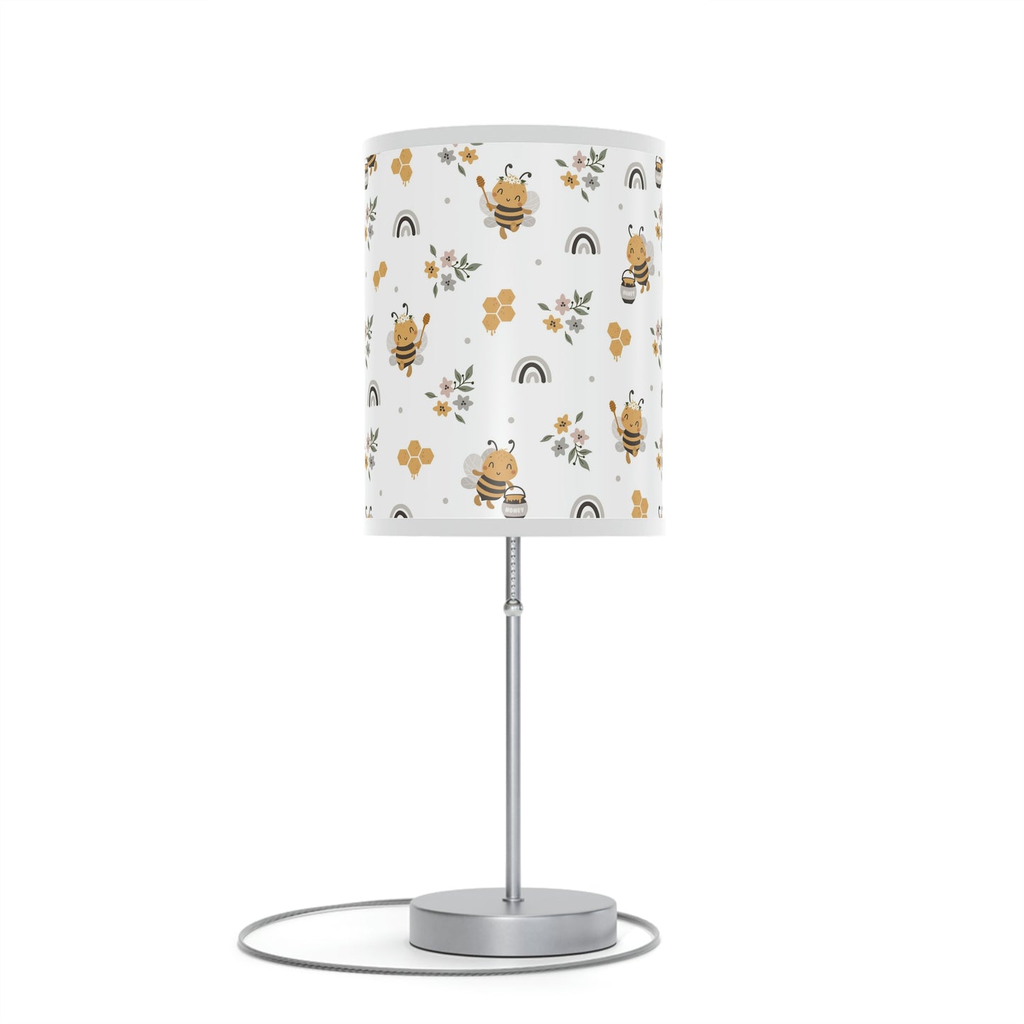 honeybee nursery table lamp, honeybee baby nursery lamp