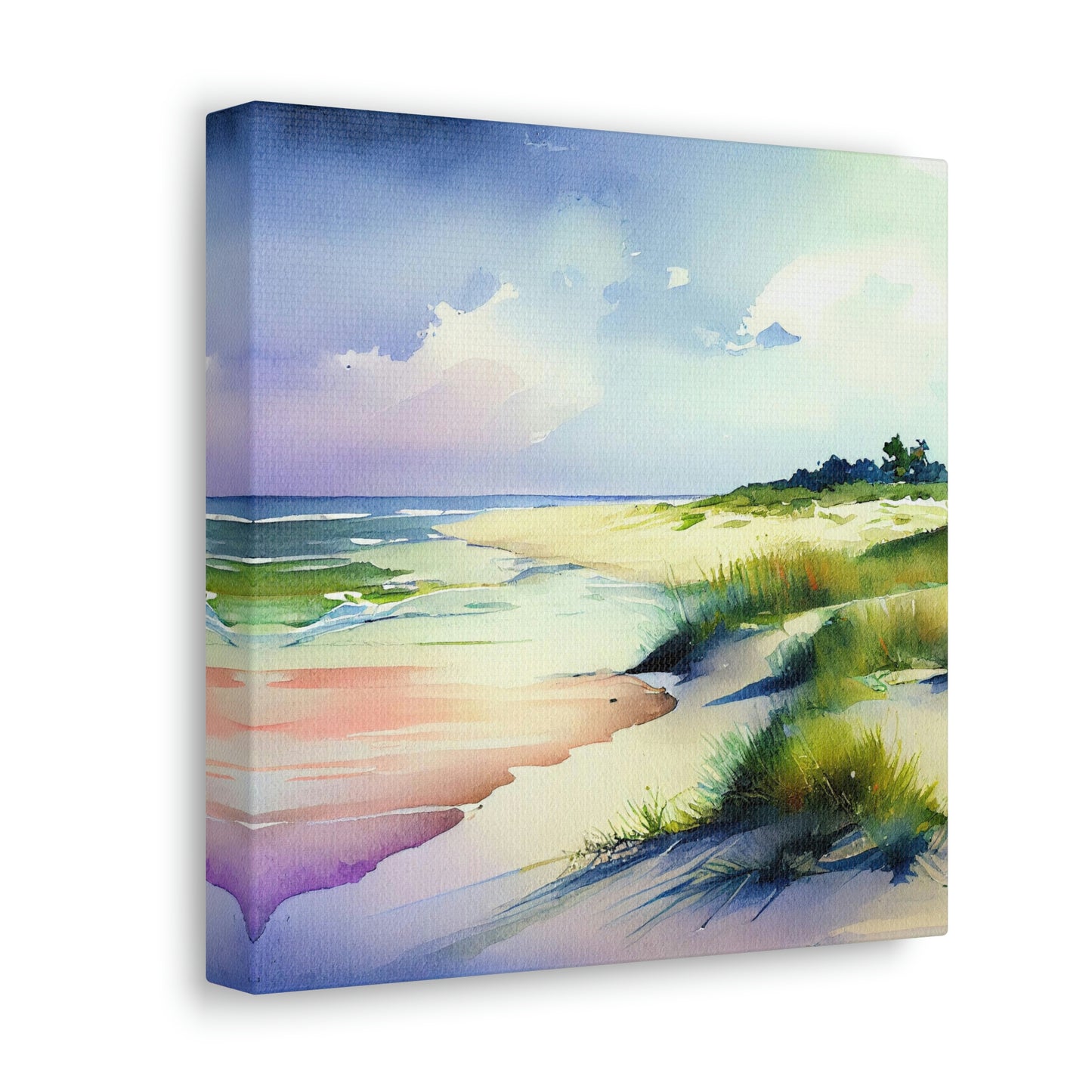 beach canvas art, tropical beach theme canvas in a nautical room, multicolor beach theme canvas, coastal beach canvas with palm trees on it