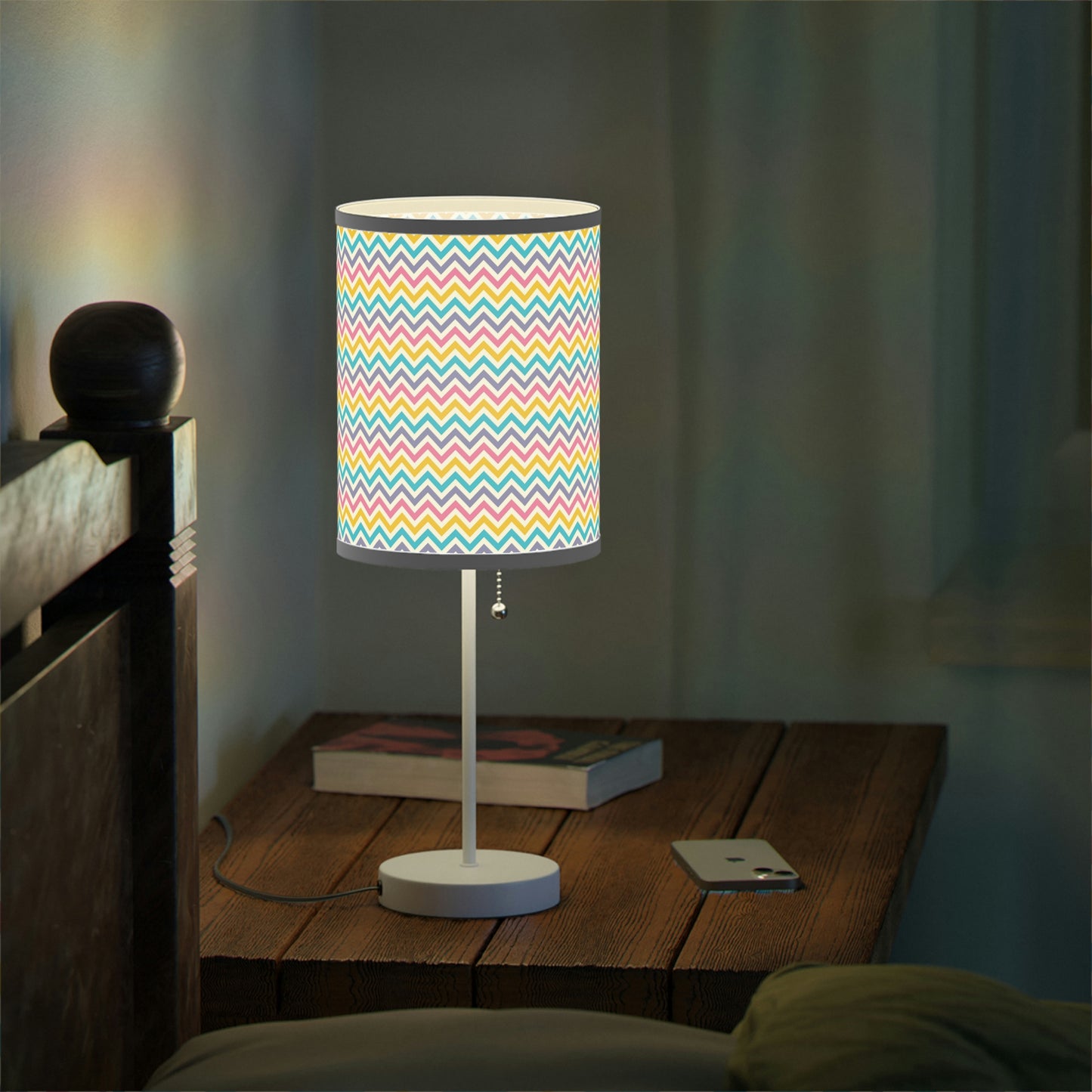 rainbow pattern baby nursery lamp, rainbow nursery table lamp for kids room
