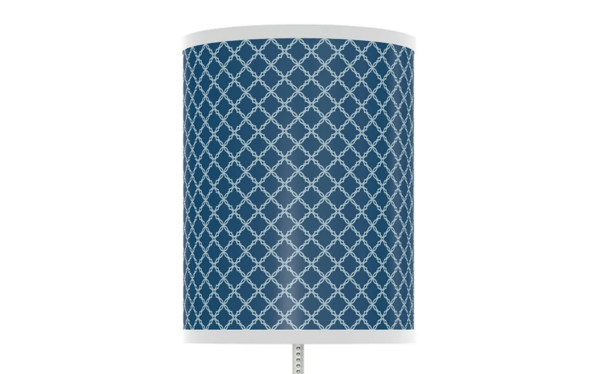 dark blue diamond pattern nursery table lamp