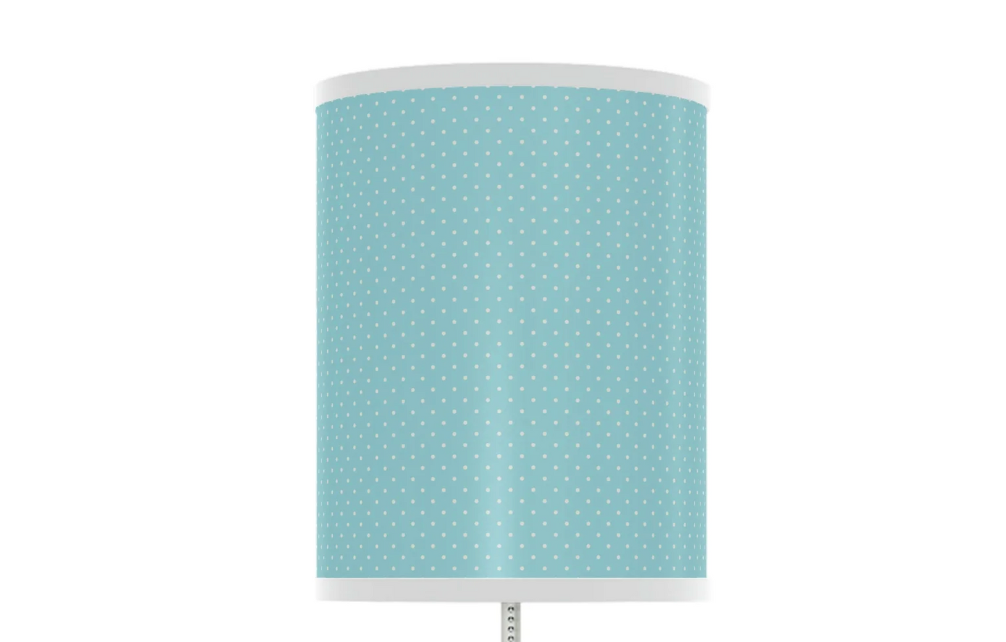bright blue polkadot nursery table lamp for kids room