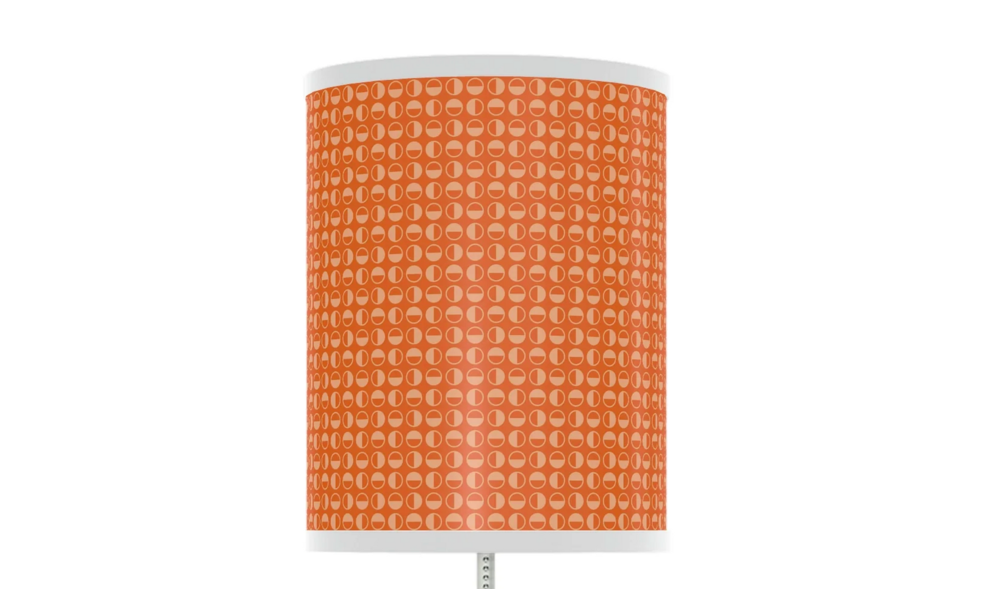 retro orange pattern nursery table lamp