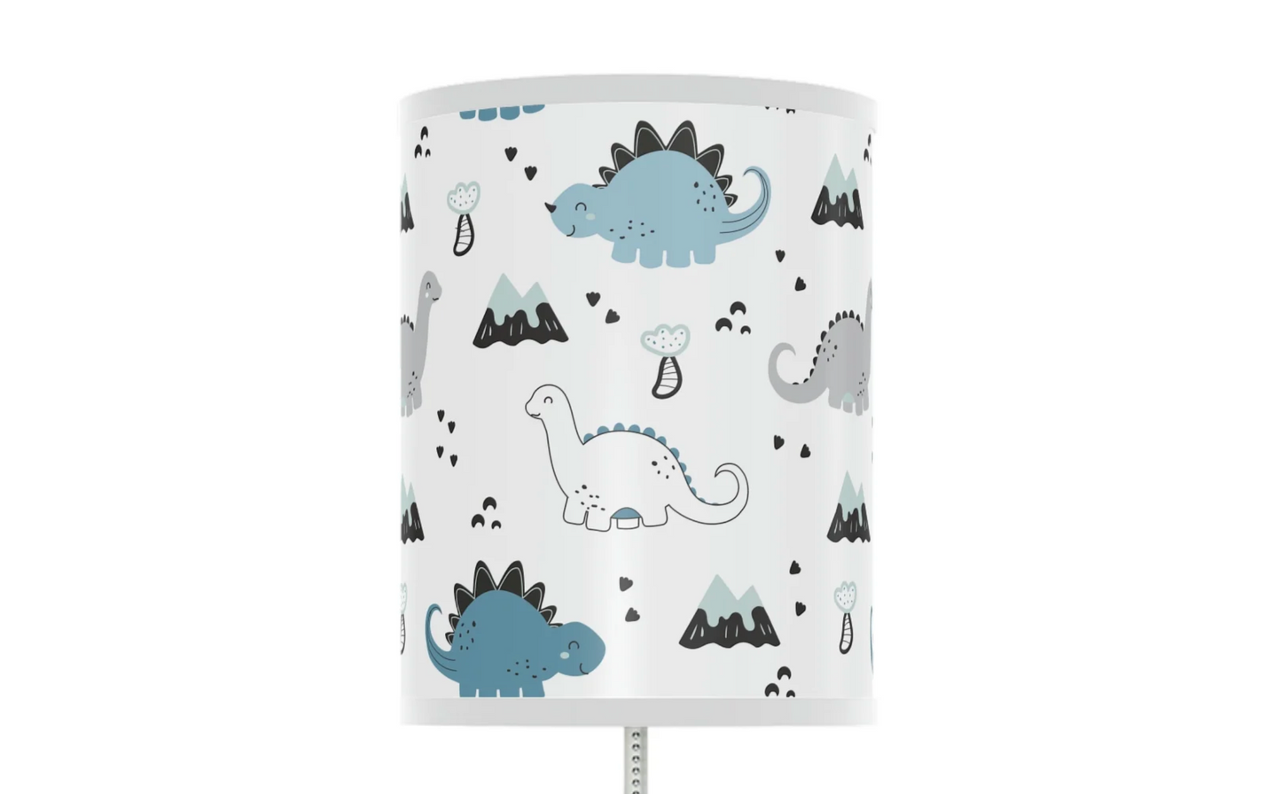 blue dinosaur nursery table lamp, blue dinosaur baby nursery lamp 