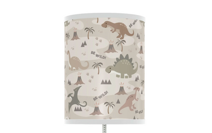 dinosaur nursery table lamp, dinosaur be wild baby nursery lamp