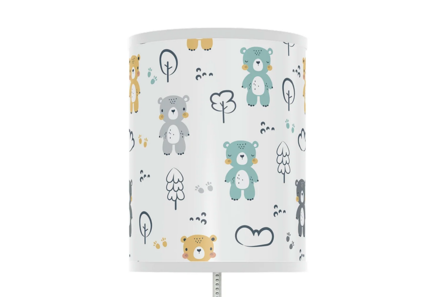 teddy bear nursery table lamp, teddy bear baby nursery lamp