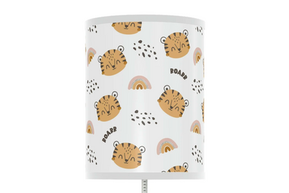safari tiger nursery table lamp, safari tiger baby nursery lamp