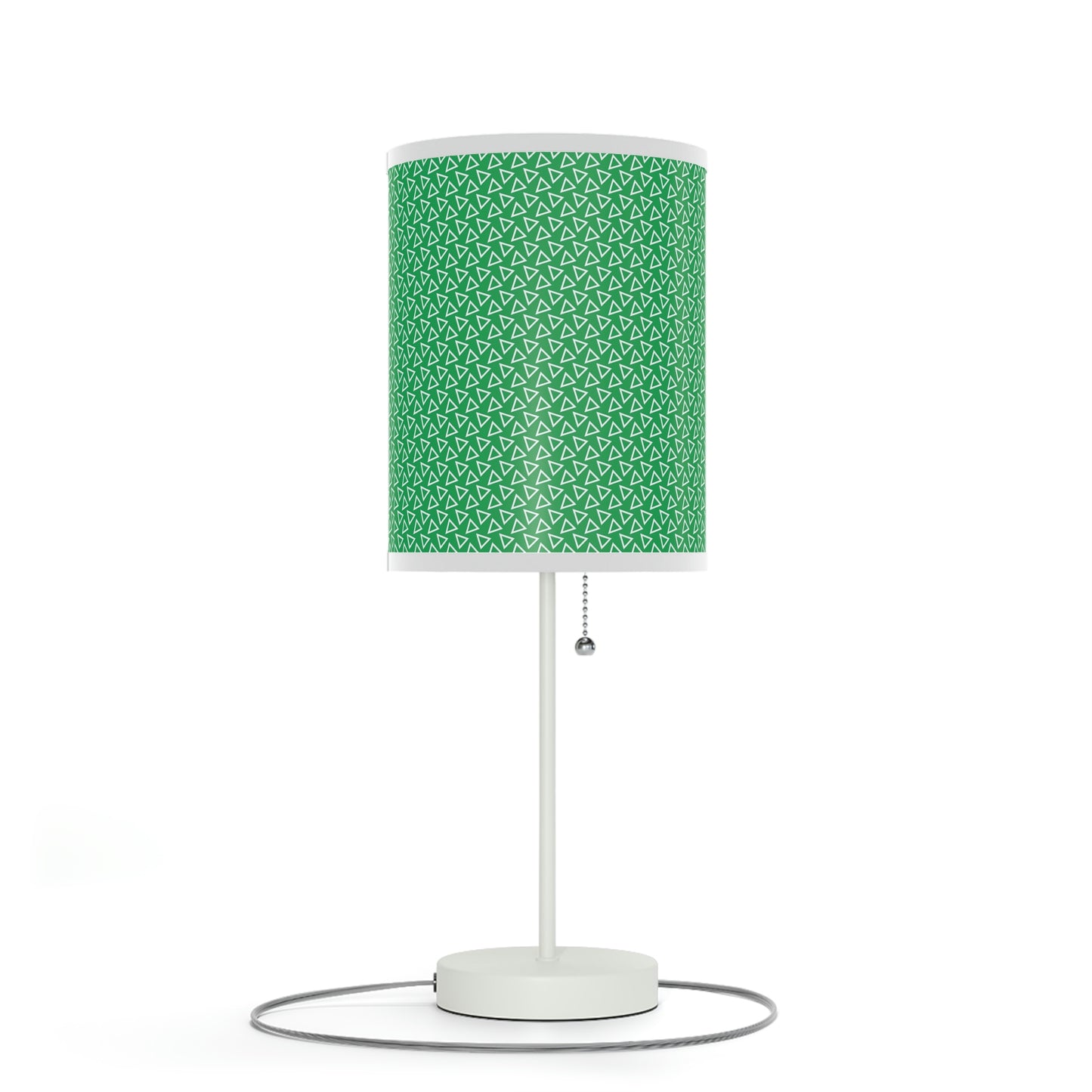 green nursery table lamp, green pattern baby nursery lamp