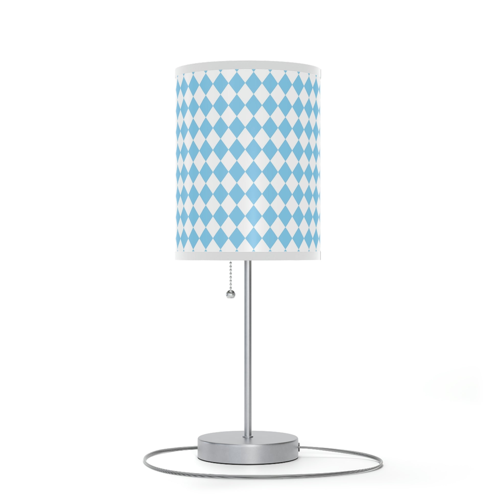 blue diamond nursery table lamp, blue diamond baby nursery lamp