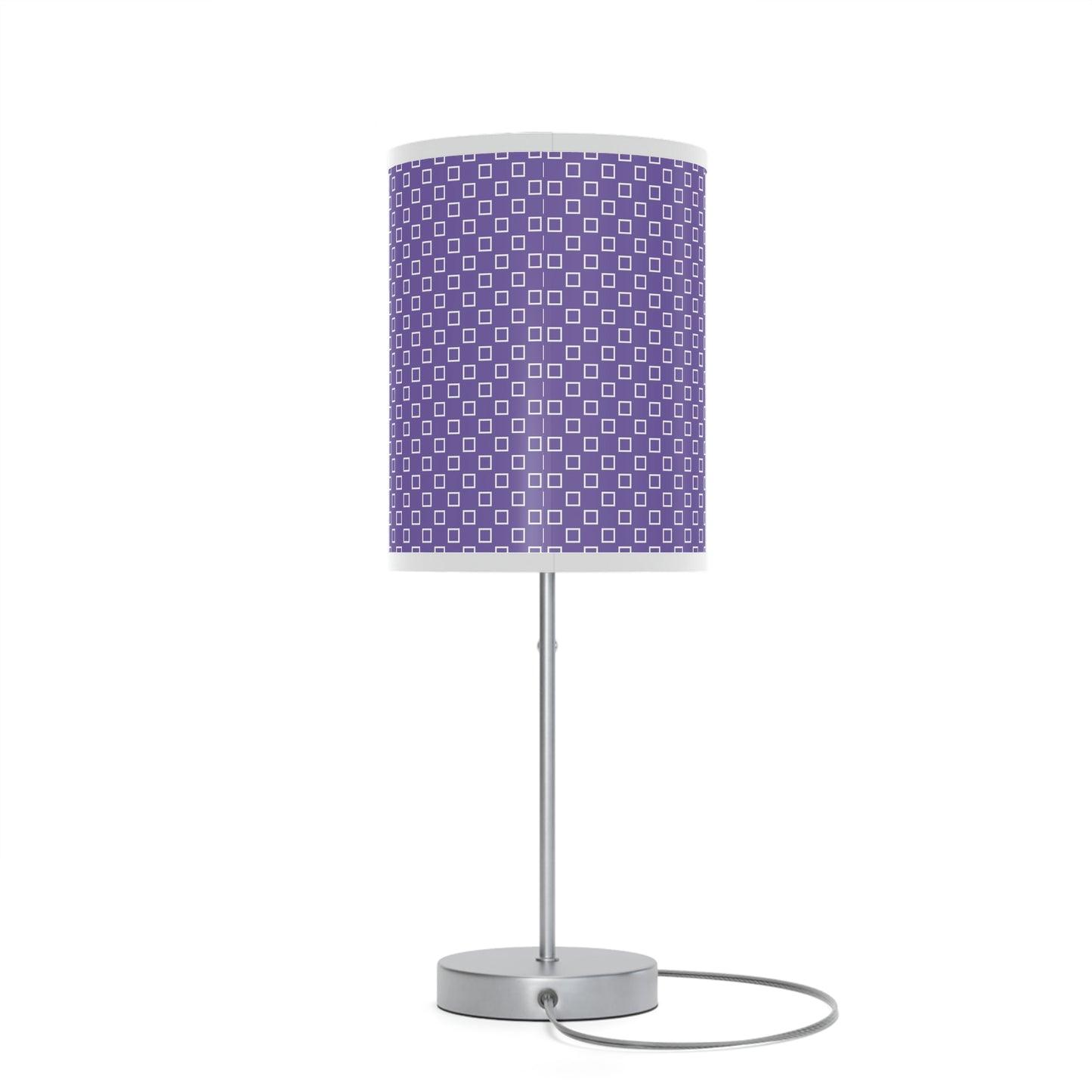 purple baby nursery lamp, purple nursery table lamp